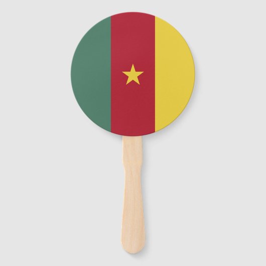 Kamerunaflagge Fächer (Vorderseite)