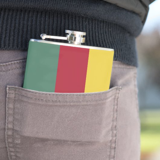 Kamerunaflagge Flachmann (Beispiel)