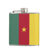 Kamerunaflagge Flachmann (Vorderseite)