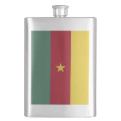 Kamerunaflagge Flachmann (Vorderseite)