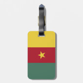 Kamerunaflagge Gepäckanhänger (Rückseite vertikal)
