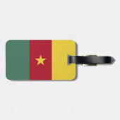 Kamerunaflagge Gepäckanhänger (Rückseite horizontal)