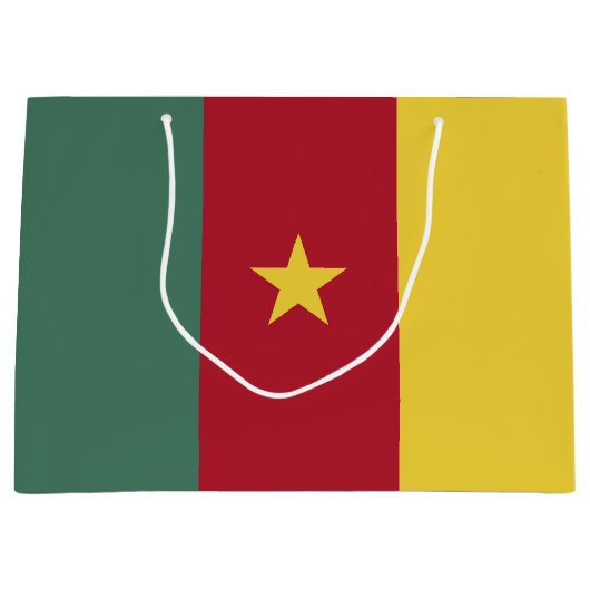 Kamerunaflagge Große Geschenktüte (Vorderseite)