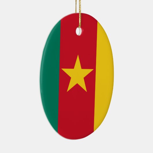 Kamerunaflagge Keramik Ornament (Rechts)