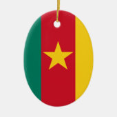Kamerunaflagge Keramik Ornament (Vorne)