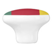 Kamerunaflagge Keramikknauf (Seitenansicht)