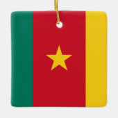 Kamerunaflagge Keramikornament (Vorderseite)
