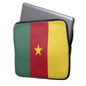 Kamerunaflagge Laptopschutzhülle (Vorderseite Links)