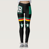 Kamerunaflagge Leggings (Vorderseite)