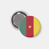 Kamerunaflagge Magnet (Vorderseite/Rückseite)