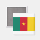 Kamerunaflagge Magnet (Vorderseite/Rückseite)