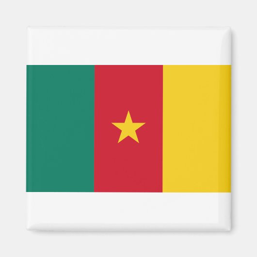 Kamerunaflagge Magnet (Vorne)