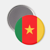 Kamerunaflagge Magnet (Vorderseite/Rückseite)