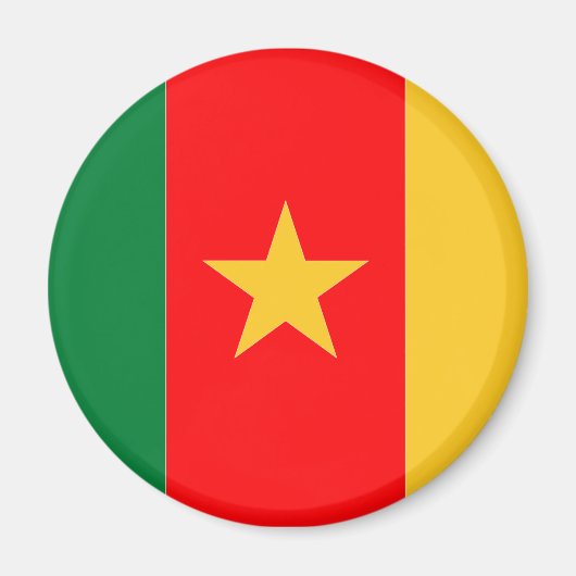 Kamerunaflagge Magnet (Vorne)