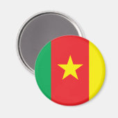 Kamerunaflagge Magnet (Vorderseite/Rückseite)