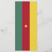 Kamerunaflagge Menükarte (Vorderseite)