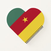 Kamerunaflagge Notizblock (Rückseite)