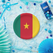 Kamerunaflagge Pappteller (Party)