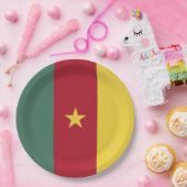 Kamerunaflagge Pappteller (Party)