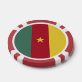 Kamerunaflagge Pokerchips (Einzeln)