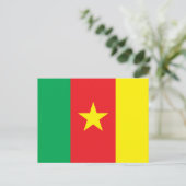 Kamerunaflagge Postkarte (Stehend Vorderseite)