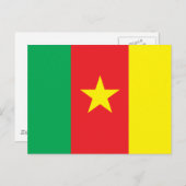 Kamerunaflagge Postkarte (Vorne/Hinten)
