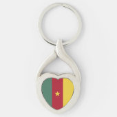 Kamerunaflagge Schlüsselanhänger (Vorderseite)