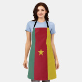 Kamerunaflagge Schürze (Getragen)