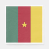 Kamerunaflagge Serviette (Vorderseite)