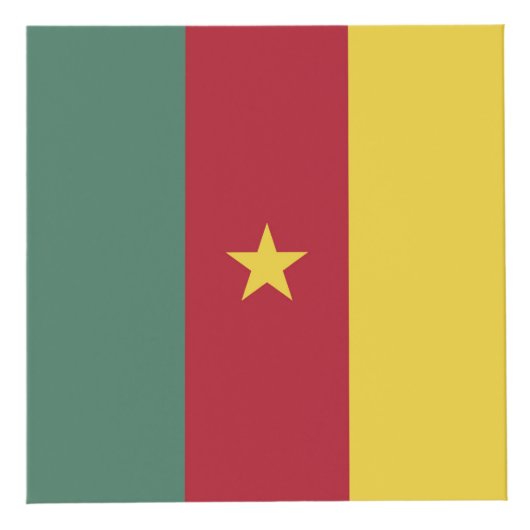 Kamerunaflagge Würfel (Rechts)