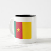 Kamerunaflagge Zweifarbige Tasse (Vorderseite Links)