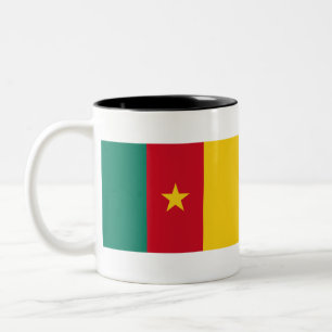 Kamerunaflagge Zweifarbige Tasse