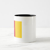 Kamerunaflagge Zweifarbige Tasse (Mittel)
