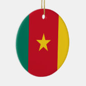 Kameruner Fahne Keramik Ornament (Rechts)