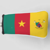 Kameruner Fahnenwappen Golf Headcover (Vorderseite)