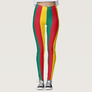 Kameruner Farben für die Nationalflagge vertikal g Leggings