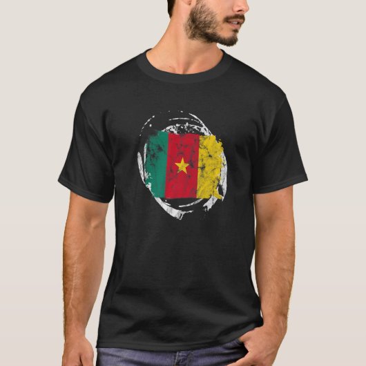 Kameruner Flag Flag Flag Flatrate Flag Flag Flag F T-Shirt (Vorderseite)