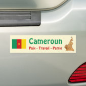 Kameruner Flaggen + Karte Autoaufkleber (Auf Auto)