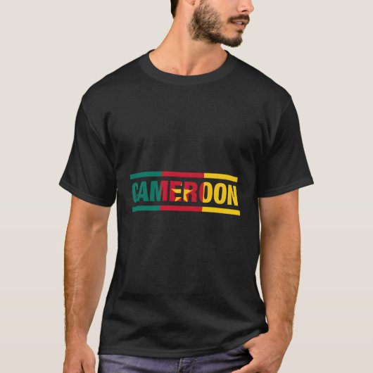 Kameruner Flaggenbriefe in meinem DNA-Kamerun T-Shirt (Vorderseite)