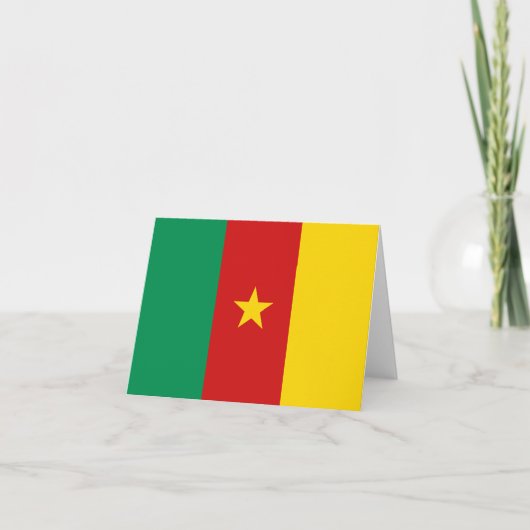 Kameruner Flaggennotecard Karte (Vorderseite)