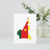 Kameruner Flaggenplan Postkarte (Stehend Vorderseite)