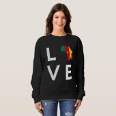 Kameruner Flaggenstaat Liebe Afrika Kontinentale S Sweatshirt (Vorne ganz)