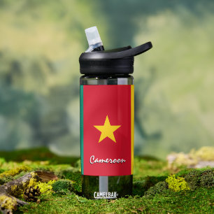 Kameruner Flasche, patriotische Flagge Kameruns Trinkflasche