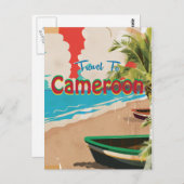 Kameruner Reiseplakat Postkarte (Vorne/Hinten)
