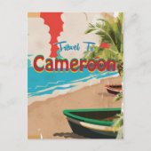 Kameruner Reiseplakat Postkarte (Vorderseite)