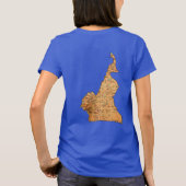 Kameruner T - Shirt für Flag und Karte (Rückseite)