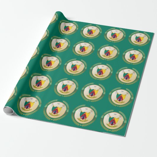Kameruner Wappen Geschenkpapier (Ungerollt)