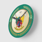 Kameruner Wappen Runde Wanduhr (Winkel)