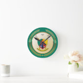 Kameruner Wappen Runde Wanduhr (Zuhause)