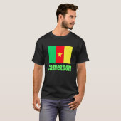 Kamerunflagge mit Text T-Shirt (Vorne ganz)